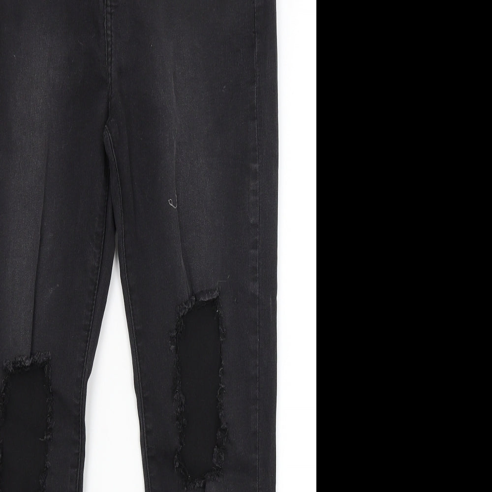 Pretty Little Thing Womens Black   Skinny Jeans Size 10 L25.5 in