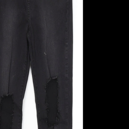 Pretty Little Thing Womens Black   Skinny Jeans Size 10 L25.5 in