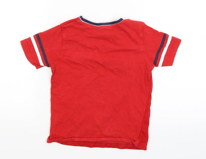 George Boys Red   Basic T-Shirt Size 6-7 Years  - Champion