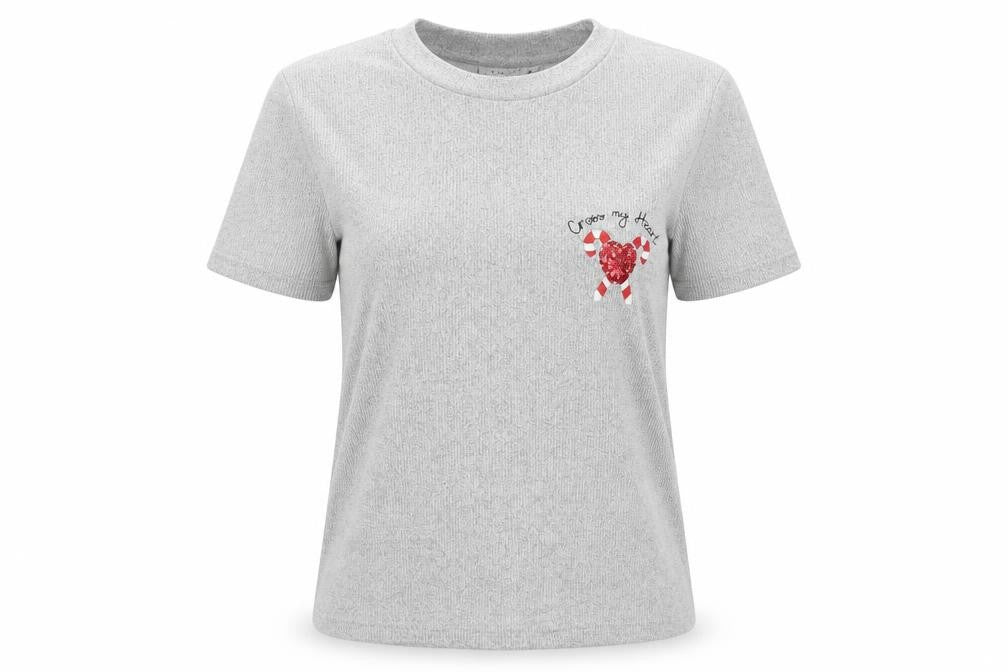 Womens UK Size S Topshop Grey Basic T-Shirt