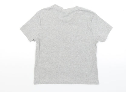 Womens UK Size S Topshop Grey Basic T-Shirt
