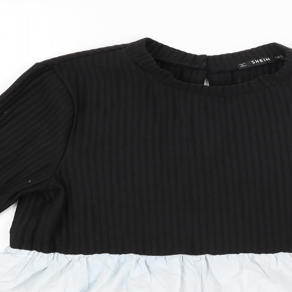 SheIn Womens Black   Basic Blouse Size S