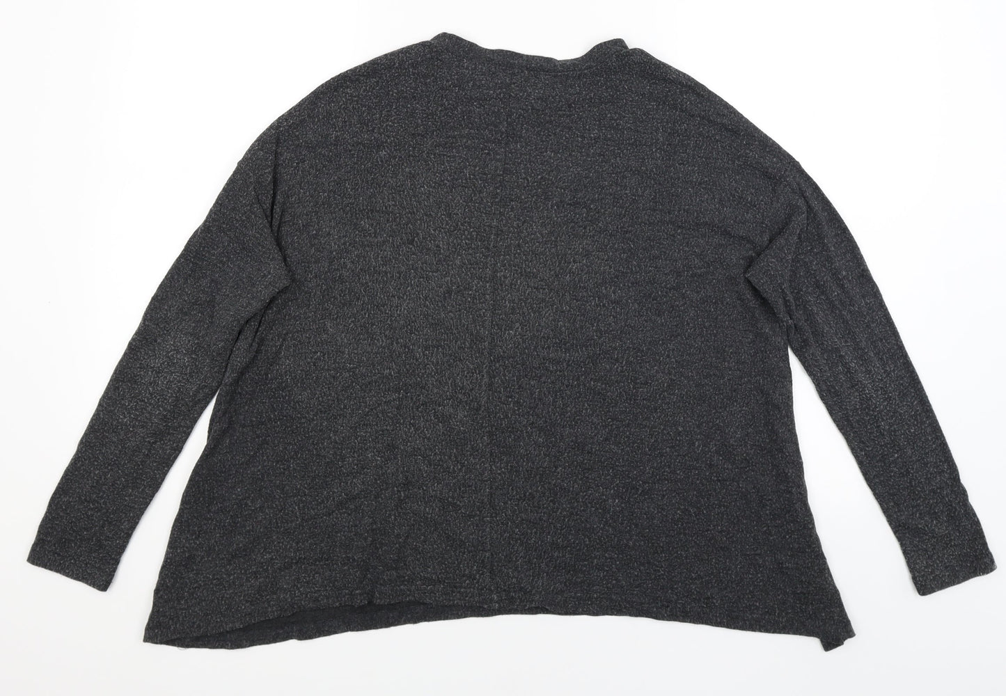 Womens UK Size 8 River Island Grey Basic T-Shirt