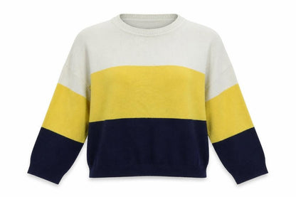 Preworn Womens Yellow Striped  Pullover Jumper Size M