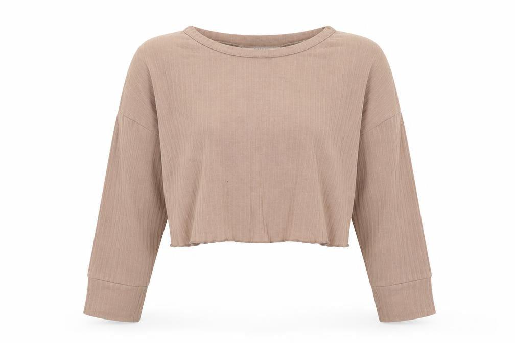 Front view of Miss Selfridge women’s pink jumper, size UK 8