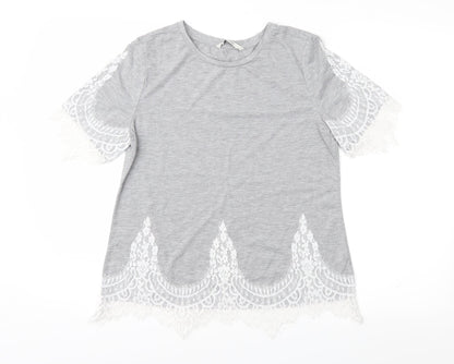 George Womens Grey   Basic T-Shirt Size 10