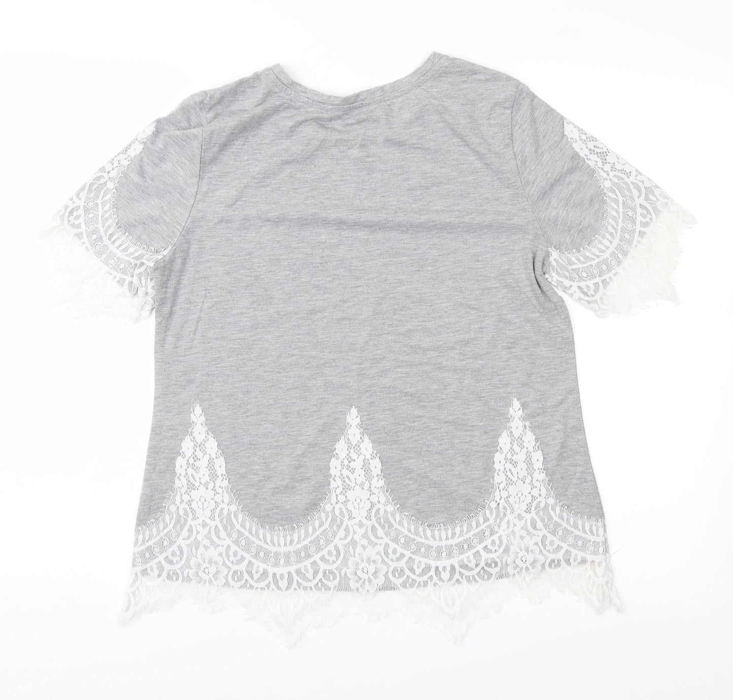 George Womens Grey   Basic T-Shirt Size 10