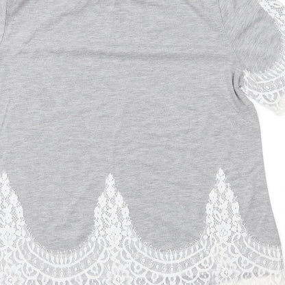 George Womens Grey   Basic T-Shirt Size 10