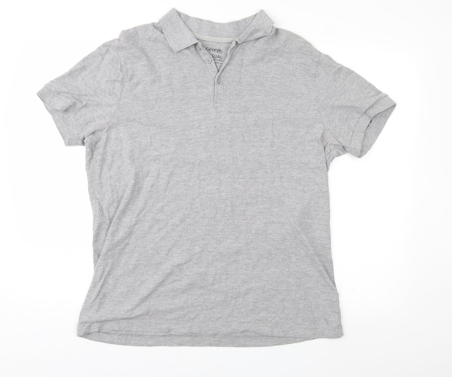 George Mens Grey    Polo Size L