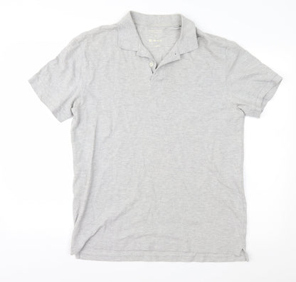 Easy Mens Grey    Polo Size L
