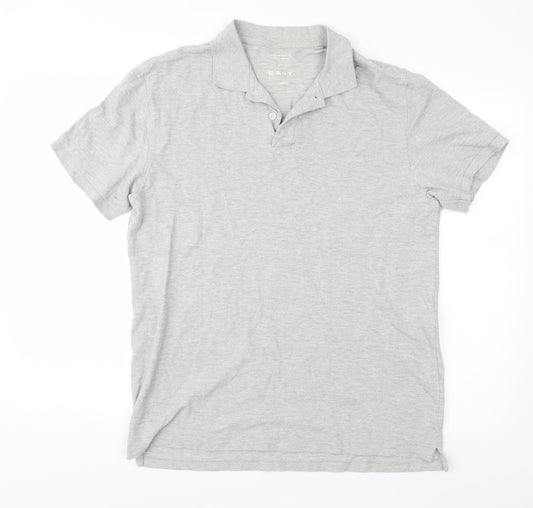 Easy Mens Grey    Polo Size L