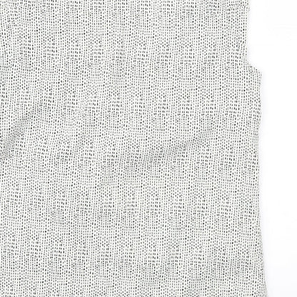 F&F Womens Grey Geometric  Basic Blouse Size 10