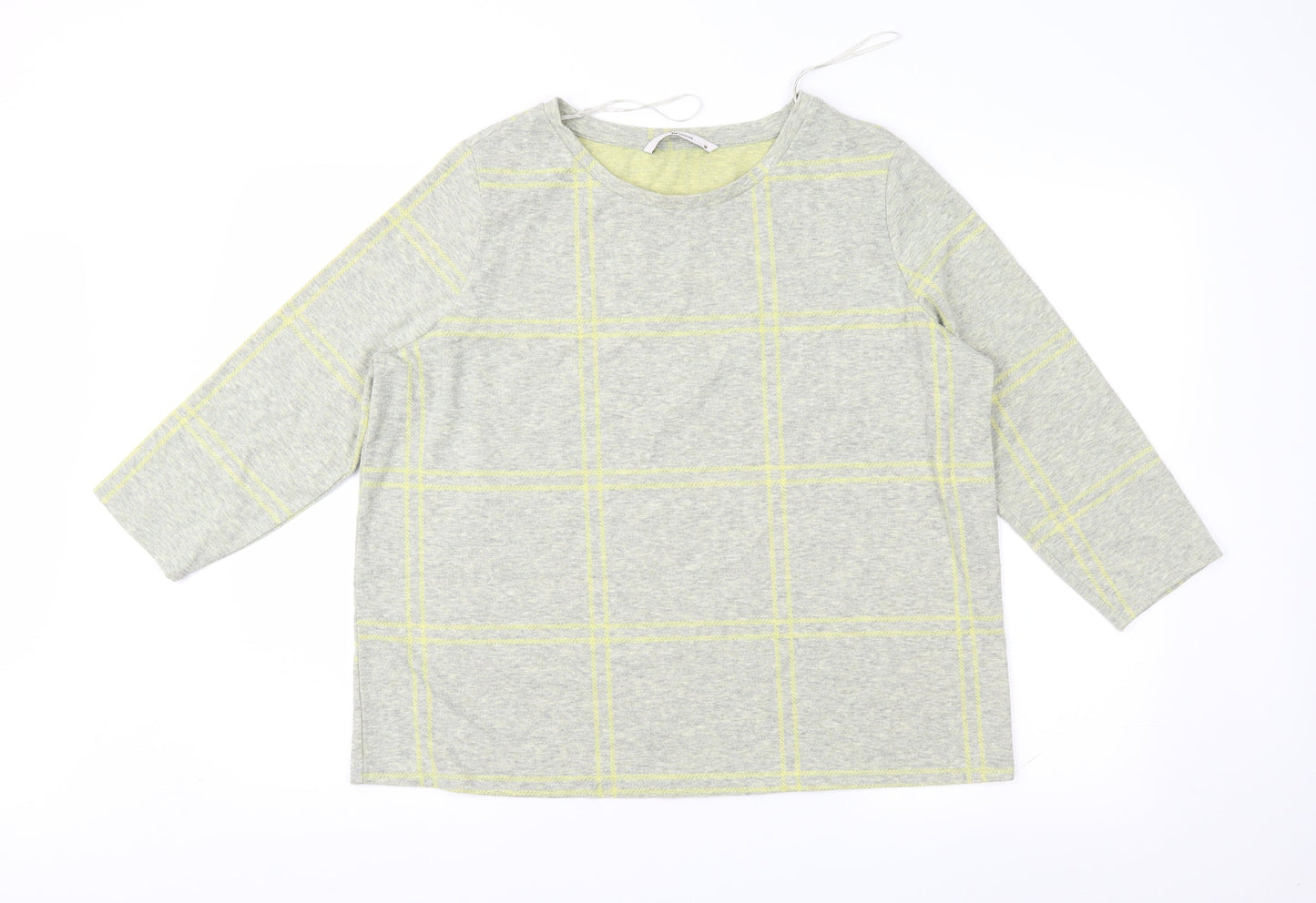 TU Womens Green Geometric  Basic Blouse Size 18