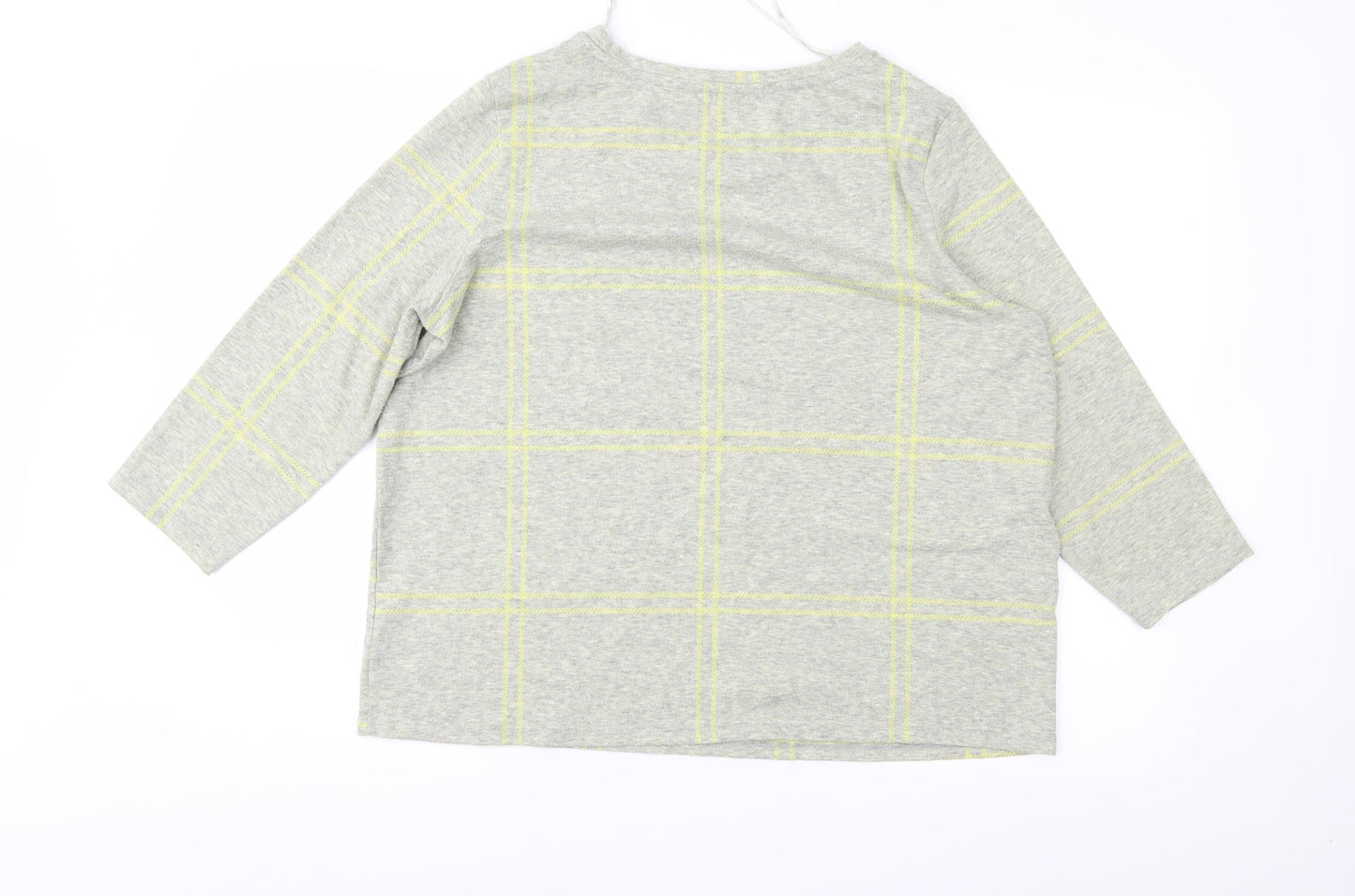 TU Womens Green Geometric  Basic Blouse Size 18