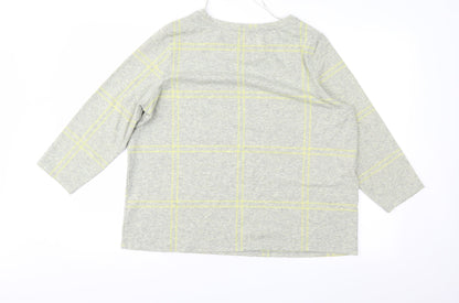 TU Womens Green Geometric  Basic Blouse Size 18