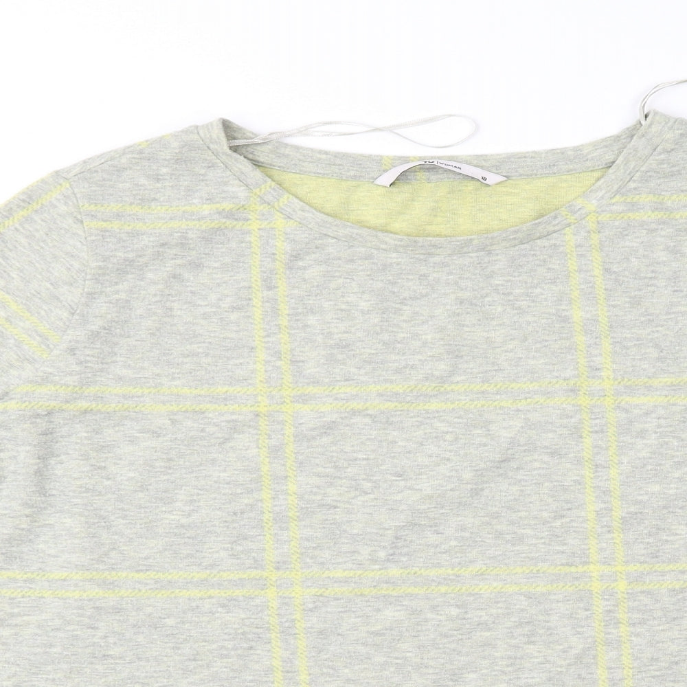 TU Womens Green Geometric  Basic Blouse Size 18