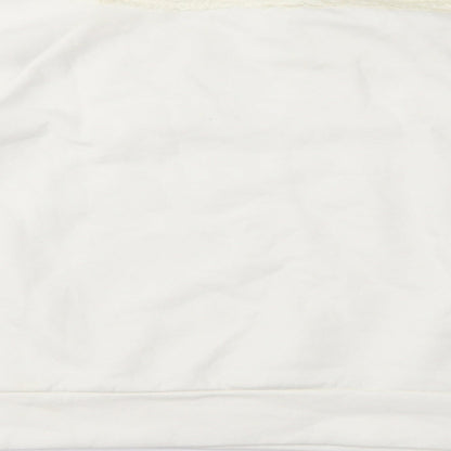 H&M Womens Ivory   Pullover Sweatshirt Size XL