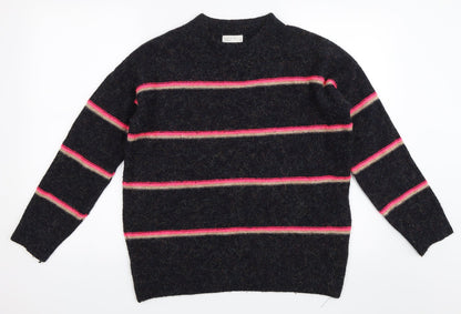 Front view of Papaya women’s black jumper, size M