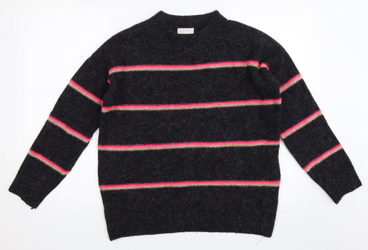 Front view of Papaya women’s black jumper, size M
