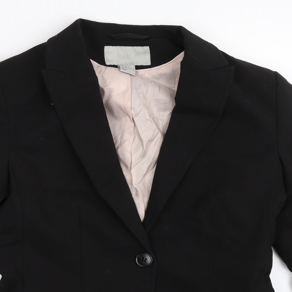 H&M Womens Black   Jacket Blazer Size 36