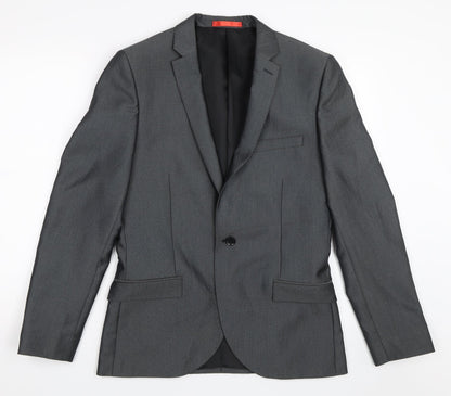 Mens UK Size 38 Ventuno 21 Regular Grey Suit Jacket