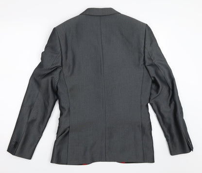 Mens UK Size 38 Ventuno 21 Regular Grey Suit Jacket