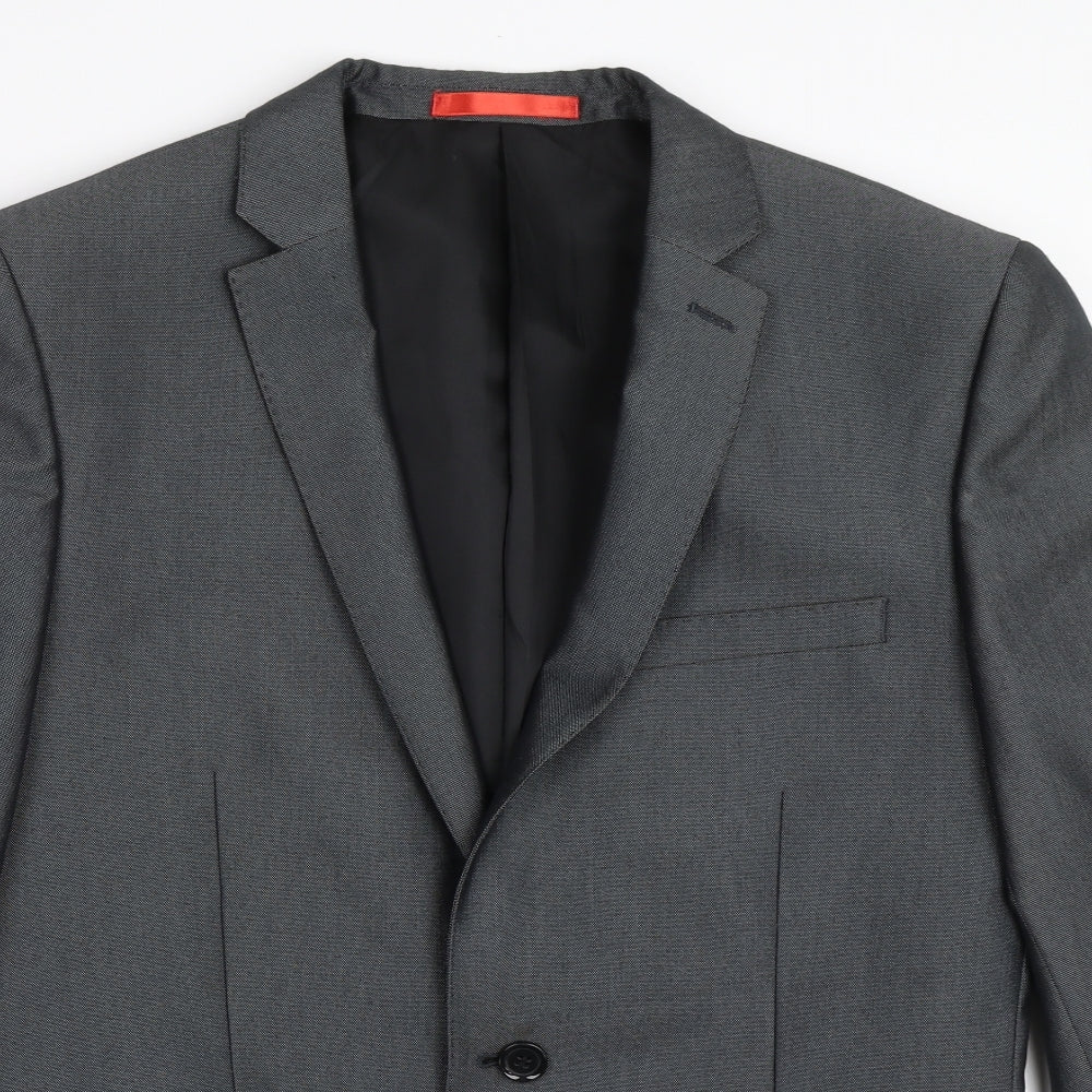 Mens UK Size 38 Ventuno 21 Regular Grey Suit Jacket