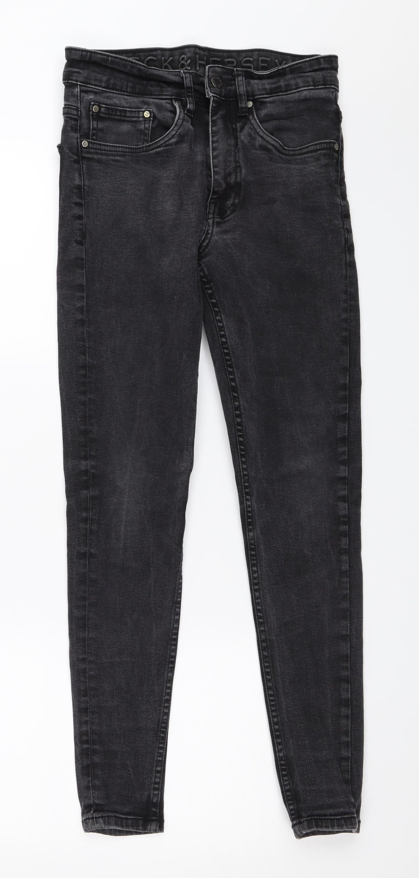 Beck & Hersey Womens Black  Denim Skinny Jeans Size 28 in L27 in