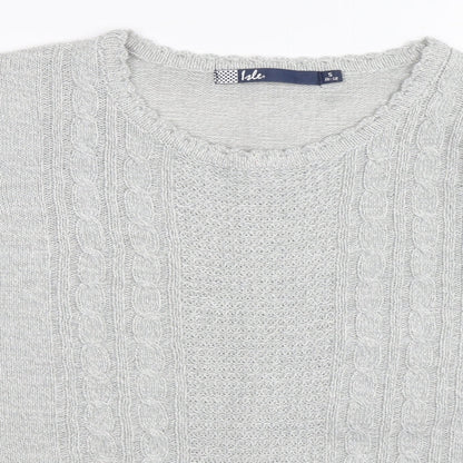 Isle Womens Grey   Pullover Jumper Size S