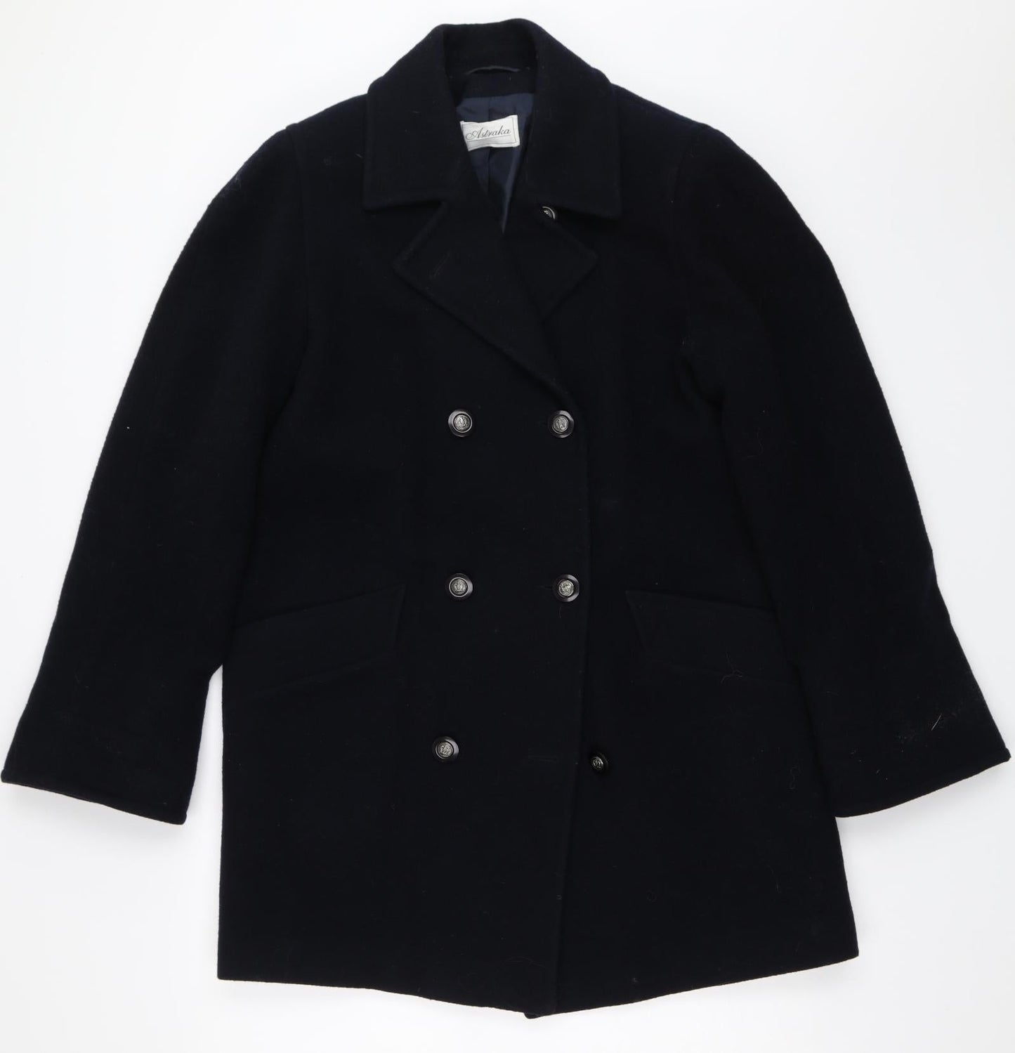 Womens UK Size 10 Astraka Blue Overcoat