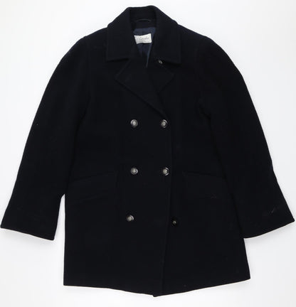 Womens UK Size 10 Astraka Blue Overcoat
