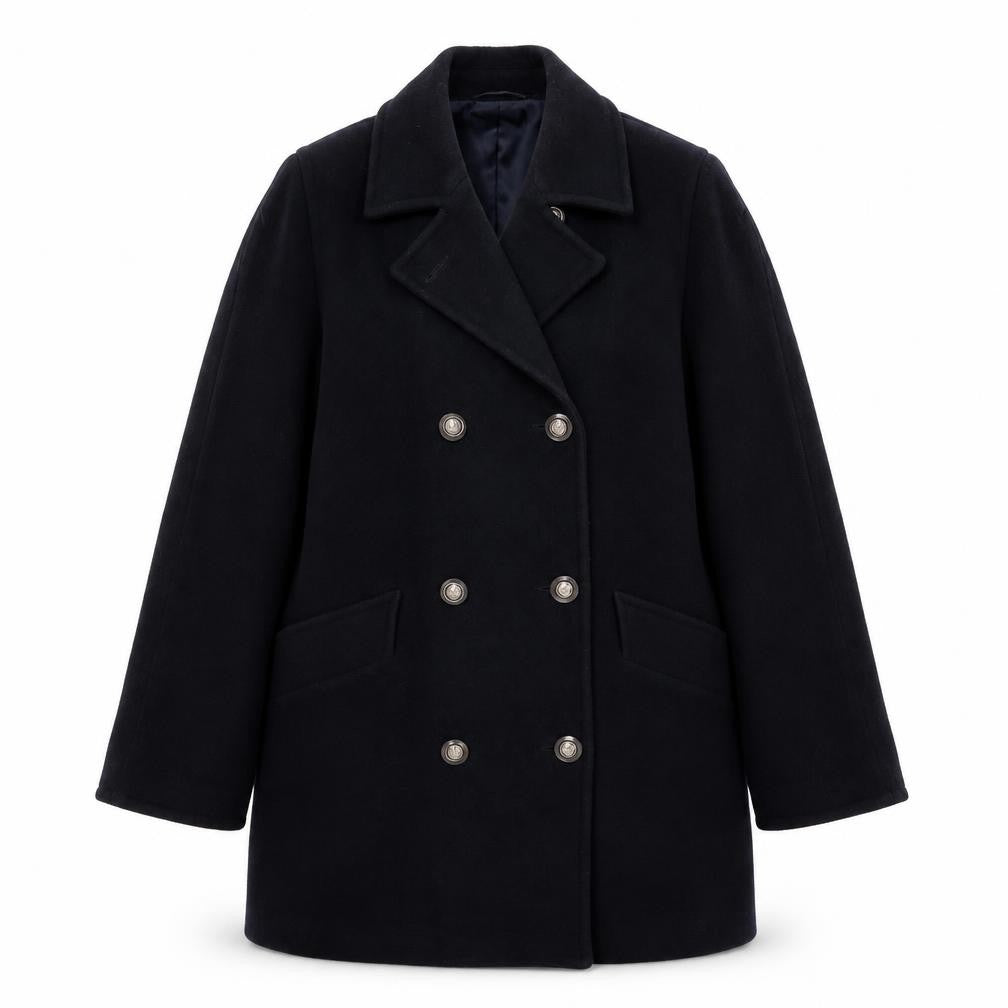Womens UK Size 10 Astraka Blue Overcoat