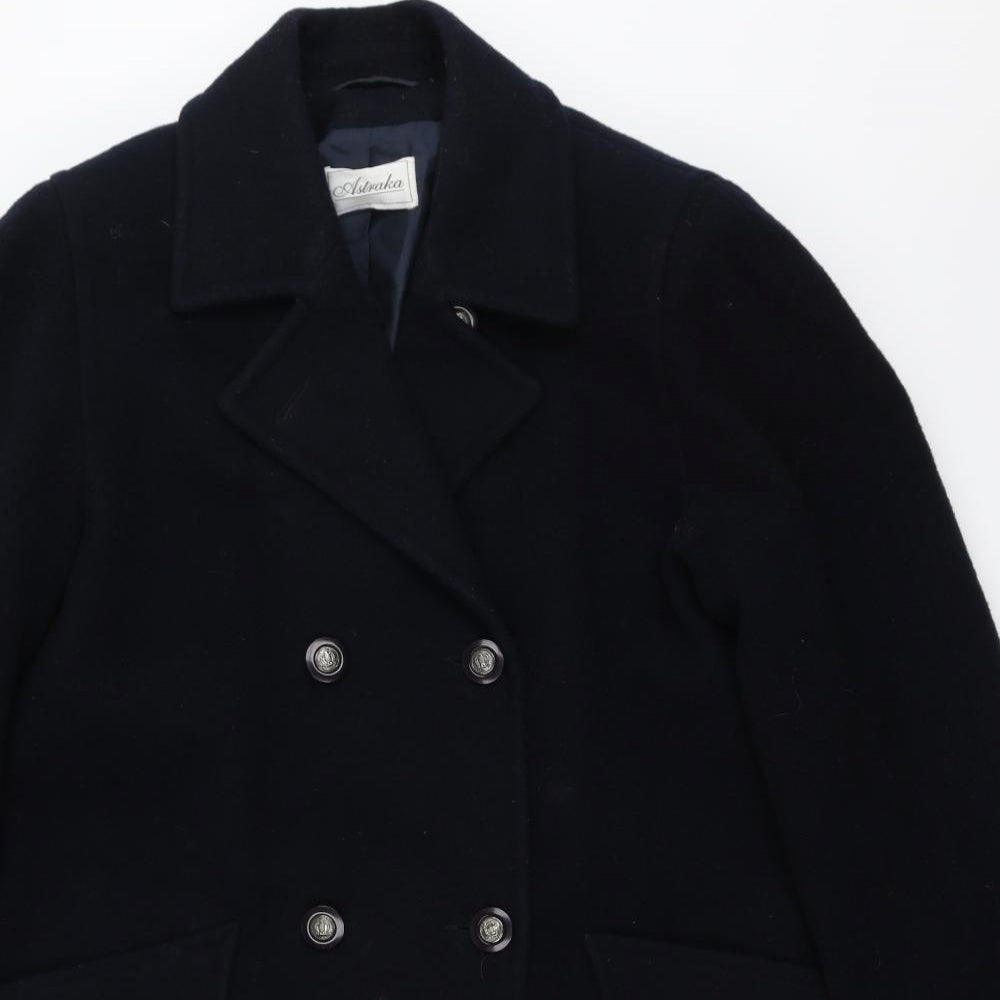 Womens UK Size 10 Astraka Blue Overcoat