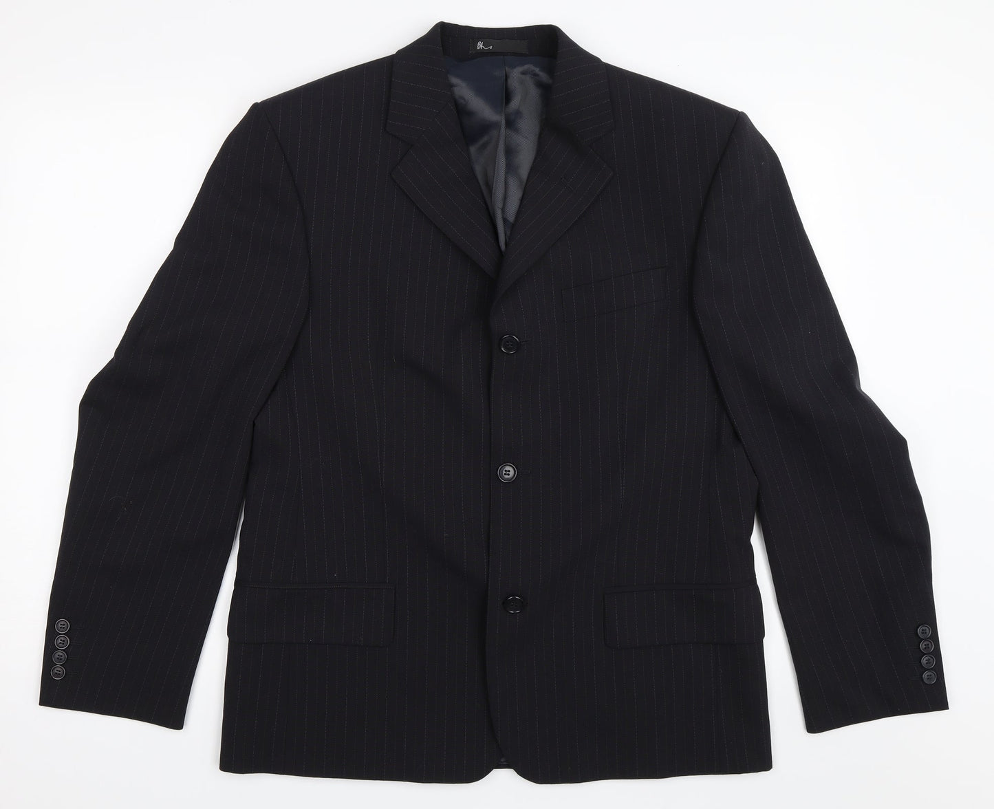 Mens UK Size 38 BHS Regular Black Suit Jacket