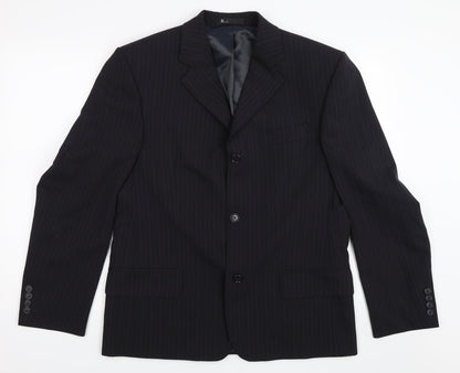 Mens UK Size 38 BHS Regular Black Suit Jacket