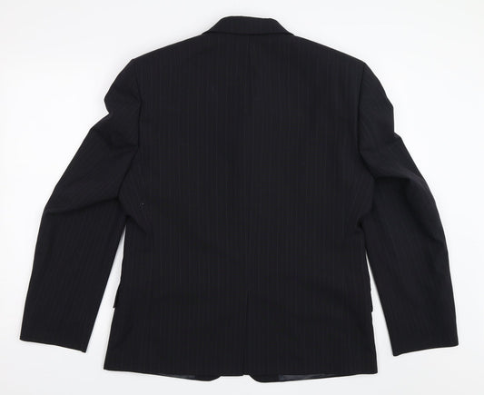 Mens UK Size 38 BHS Regular Black Suit Jacket