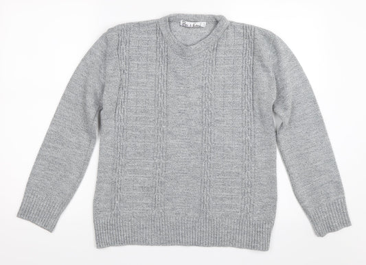 Pure & Natural Womens Grey   Pullover Jumper Size S