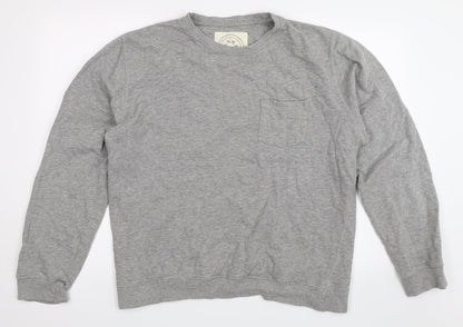 Mens UK Size XL Preworn Grey Pullover Sweatshirt