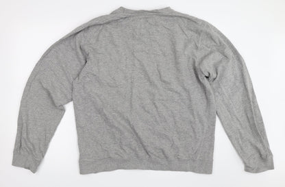 Mens UK Size XL Preworn Grey Pullover Sweatshirt
