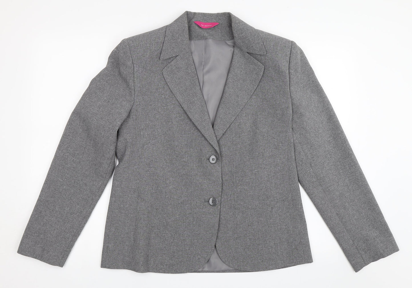 Womens UK Size 14 For Women Regular Grey Blazer