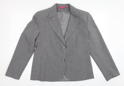 Womens UK Size 14 For Women Regular Grey Blazer