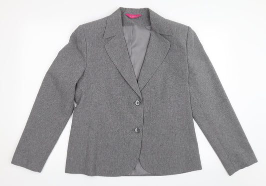 Womens UK Size 14 For Women Regular Grey Blazer