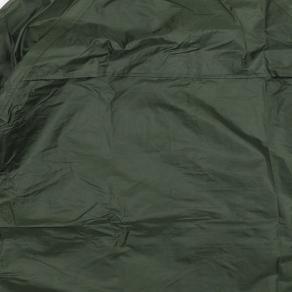 Mens UK Size M Preworn Green Rain Coat