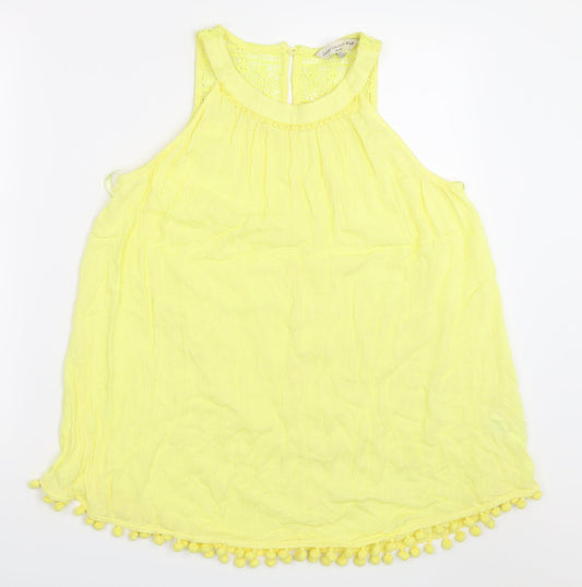 F&F Womens Yellow   Basic Blouse Size 12