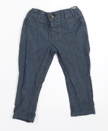 Mini Club Boys Blue   Capri Trousers Size 12-18 Months