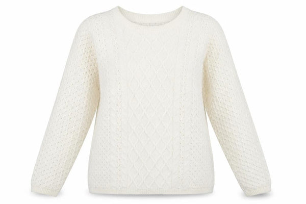 Isle Womens Ivory   Pullover Jumper Size 10