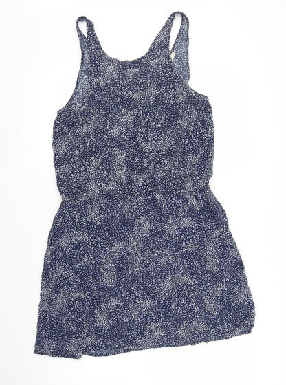 Oysho Womens Blue Floral  A-Line  Size L