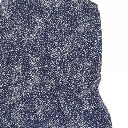 Oysho Womens Blue Floral  A-Line  Size L