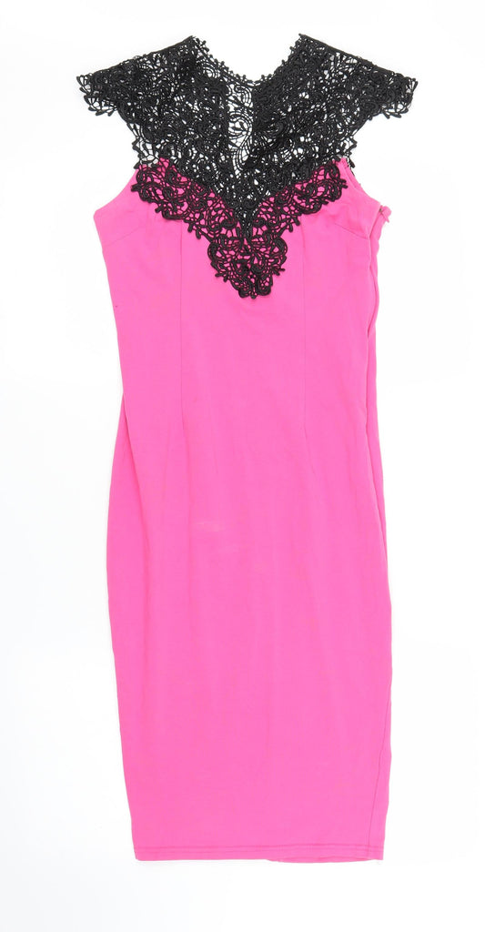 AX Paris Womens Pink   Bodycon  Size 10