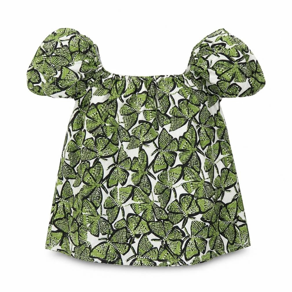 Womens UK Size 4 Primark Green Basic Blouse